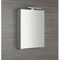 Sapho MIRRÓ galerka s LED osvětlením, 50x70x16cm, levá/pravá, dub stříbrný MC050-0011