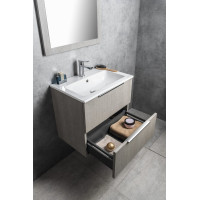 Sapho CIRASA umyvadlová skříňka 58x54x39cm, dub stříbrný CR592-1111