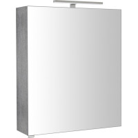 Sapho RIWA galerka s LED osvětlením, 60x70x17cm, dub stříbrný RIW060-0011