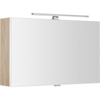 Sapho CLOE galerka s LED osvětlením 80x50x18cm, jilm bardini CE080-0013