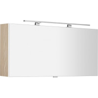 Sapho CLOE galerka s LED osvětlením 120x50x18cm, jilm bardini CE120-0013