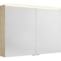 Sapho LINEX galerka s LED osvětlením, 100x70x15cm, jilm bardini LX100-0013