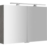 Sapho MIRRÓ galerka s LED osvětlením, 100x70x16cm, dub stříbrný MC100-0011
