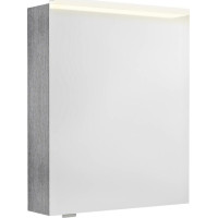 Sapho LINEX galerka s LED osvětlením, 60x70x15cm, levá/pravá, dub stříbrný LX060-0011