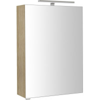 Sapho RIWA galerka s LED osvětlením, 50x70x17cm, jilm bardini RIW050-0013