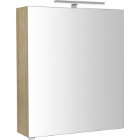 Sapho RIWA galerka s LED osvětlením, 60x70x17cm, jilm bardini RIW060-0013