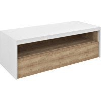 Sapho VIERA umyvadlová skříňka 120x44x50cm, bílá mat/dub Alabama VA120-2222