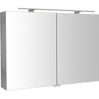 Sapho RIWA galerka s LED osvětlením, 101x70x17cm, dub stříbrný RIW100-0011