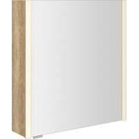 Sapho ALIX galerka s LED osvětlením 66x70x17, 5cm, levá/pravá, dub alabama AX166-0022