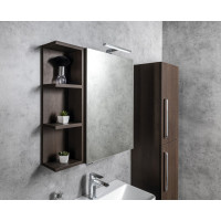 Sapho RIWA galerka s LED osvětlením, 50x70x17cm, dub stříbrný RIW050-0011