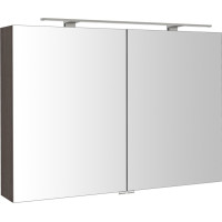 Sapho RIWA galerka s LED osvětlením, 101x70x17cm, borovice rustik RIW100-0016