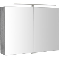Sapho RIWA galerka s LED osvětlením, 81x70x17cm, dub stříbrný RIW080-0011