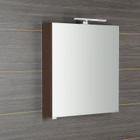 Sapho RIWA galerka s LED osvětlením, 60x70x17cm, borovice rustik RIW060-0016