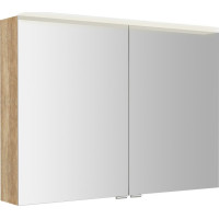 Sapho LINEX galerka s LED osvětlením, 100x70x15cm, dub alabama LX100-0022