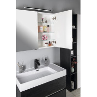 Sapho RIWA galerka s LED osvětlením, 81x70x17cm, jilm bardini RIW080-0013