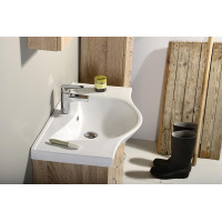 Aqualine KERAMIA FRESH umyvadlová skříňka 74, 5x74x34, 7cm, dub platin 50083