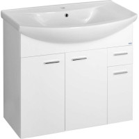 Aqualine ZOJA umyvadlová skříňka 82, 8x74x34, 3cm, bílá 51083A