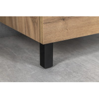 Aqualine Výškově stavitelná nožička výška 100-110mm, černá mat 0776R-B