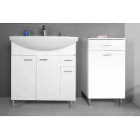 Aqualine ZOJA/KERAMIA FRESH skříňka spodní s košem 50x78x29cm, bílá 51310