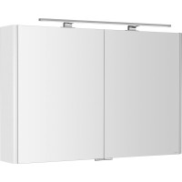 Sapho LUCIE galerka s LED osvětlením, 106x70x17cm, bílá LU105-0030