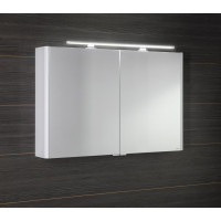 Sapho LUCIE galerka s LED osvětlením, 106x70x17cm, bílá LU105-0030