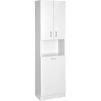 Aqualine SIMPLEX ECO vysoká skříňka s košem 50x180x30cm SIME510
