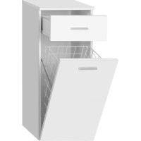 Aqualine ZOJA/KERAMIA FRESH skříňka spodní s košem 35x78x29cm, bílá 50261