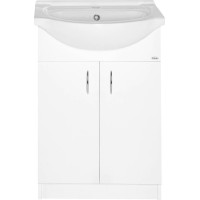 Aqualine SIMPLEX ECO 55 umyvadlová skříňka včetně umyvadla 53x83, 5x30, 7cm SIME550