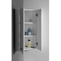 Aqualine ZOJA/KERAMIA FRESH horní skříňka rohová 35x76x35cm, bílá 50331