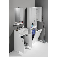 Aqualine SIMPLEX ECO vysoká skříňka s košem 50x180x30cm SIME510