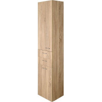 Aqualine ZOJA/KERAMIA FRESH skříňka vysoká s košem 35x184x29cm, dub platin 51232