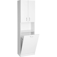 Aqualine SIMPLEX ECO vysoká skříňka s košem 50x180x30cm SIME510