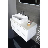 Sapho LUCIE umyvadlová skříňka s rockstone deskou 89, 5x45x44, 5cm, bílá / rare rock LU090-3030-01