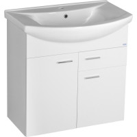 Aqualine ZOJA umyvadlová skříňka 71, 5x74x34cm, bílá 51075A