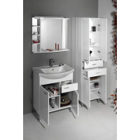 Aqualine ZOJA/KERAMIA FRESH skříňka vysoká se zásuvkami 50x184x29cm, bílá 51291