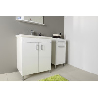 Aqualine VEGA skříňka spodní s košem 40x78x31cm, bílá VG078