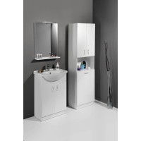 Aqualine SIMPLEX ECO 55 umyvadlová skříňka včetně umyvadla 53x83, 5x30, 7cm SIME550