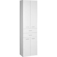 Aqualine ZOJA/KERAMIA FRESH skříňka vysoká se zásuvkami 50x184x29cm, bílá 51291