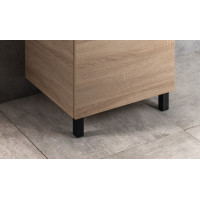 Aqualine Výškově stavitelná nožička výška 100-110mm, černá mat 0776R-B