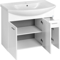 Aqualine ZOJA umyvadlová skříňka 82, 8x74x34, 3cm, bílá 51083A