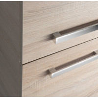 Aqualine VEGA skříňka vysoká s košem, 40x150x31cm, dub platin VG960