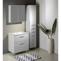 Aqualine VEGA umyvadlová skříňka 62x72, 6x43, 6cm, 2x zásuvka, bílá VG063