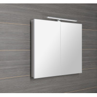 Sapho GRETA galerka s LED osvětlením, 81x70x14cm, bílá mat GR080-0031