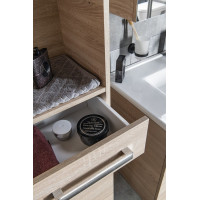 Aqualine VEGA skříňka vysoká 35x184x31cm, dub platin VG985
