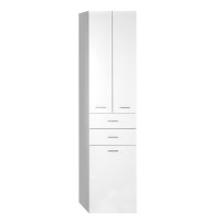 Aqualine ZOJA/KERAMIA FRESH skříňka vysoká s košem 50x184x29cm, bílá 51293