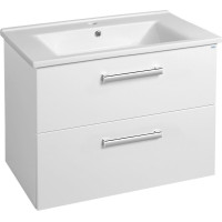 Aqualine VEGA umyvadlová skříňka 72x57, 6x43, 6cm, 2x zásuvka, bílá VG073