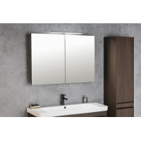 Sapho GRETA galerka s LED osvětlením, 101x70x14cm, černá mat GR105-0035