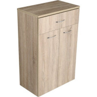 Aqualine ZOJA/KERAMIA FRESH skříňka spodní se zásuvkou 50x78x29cm, dub platin 50315