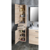 Aqualine VEGA skříňka vysoká 35x184x31cm, dub platin VG985