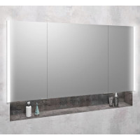 Sapho INTEGRA zápustná galerka s LED osvětlením, 125x70cm IN125